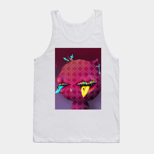 Psycho Kitties #15 Tank Top by Zip Kitties